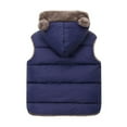 thumbnail image 3 of Zszcpp Jackets For Toddler Girl Sleeveless Zipper Fitted Boys Hooded Vest Padded Warm Bear Ears Likable Boys Outerwear, 3 of 3