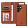 thumbnail image 6 of Allytechgroup Flip Case for Samsung Galaxy S25 Ultra with Credit Card Slot, RFID Blocking PU Leather Case with Hand Wrist Slim Fit Shockproof Full Body Protective Cover for Galaxy S25 Ultra, Brown, 6 of 6