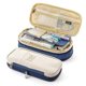 thumbnail image 1 of Pencil Case with Large Capacity Office College School Large Storage High Capacity Bag Case Holder Box Organizer Navy Blue, 1 of 5