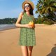 thumbnail image 3 of Easygdp Mallard Duck para Vestido Transpirable de Mujer, Vestido Suelto de Manga Corta con Pliegues y Bolsillos para el Verano, 3 of 7