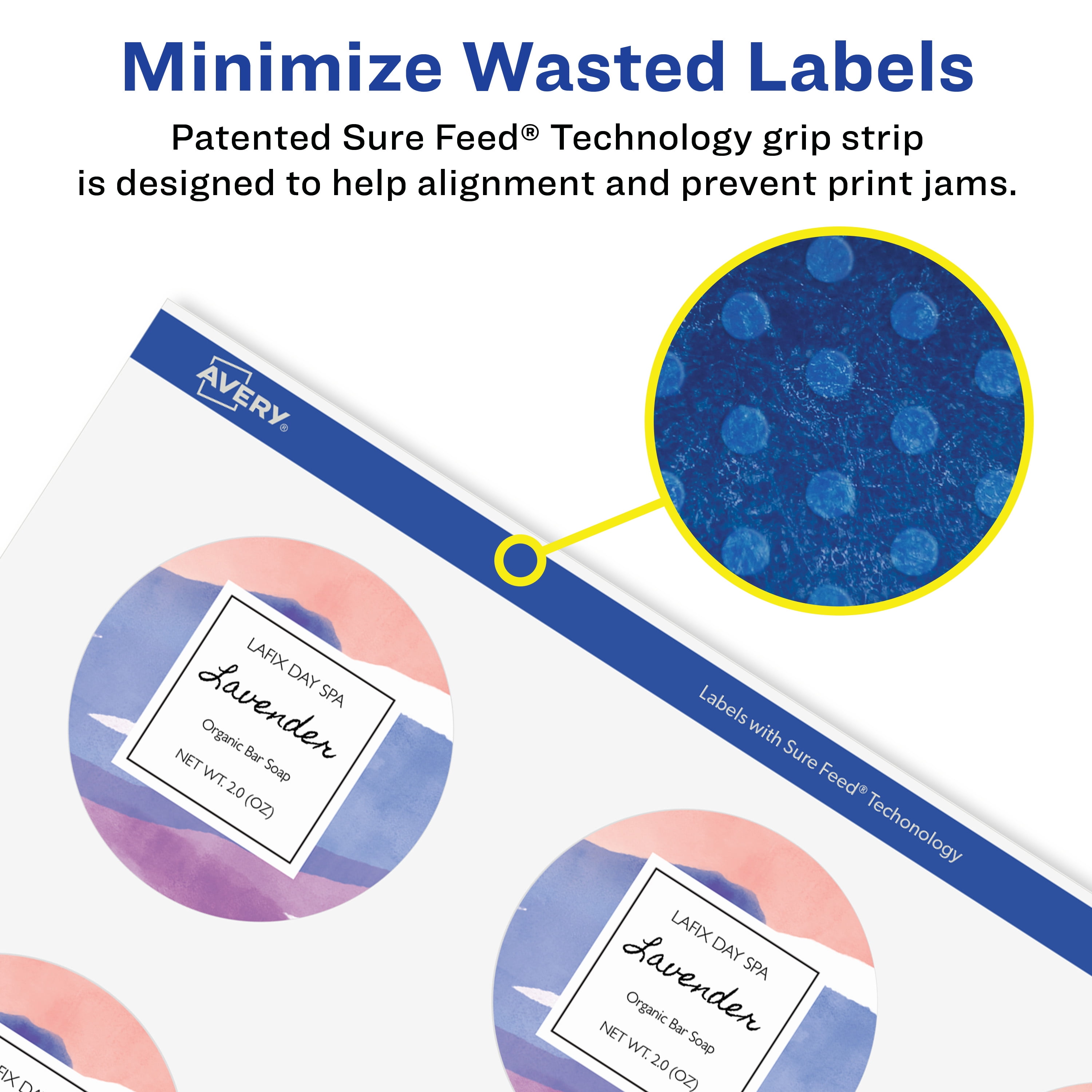 Avery Removable Round Labels, 1.5" Diameter, 2,000ct