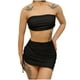thumbnail image 2 of Trajes de baño para mujer, moda, cómodo, estampado, bikini, traje de baño de color liso para mujer, conjuntos de bikinis, trajes de baño de 3 piezas para mujer, 2 of 6