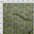thumbnail image 2 of oneOone Organic Cotton Poplin Twill Fabric Leaves & Floral Block Print Fabric By The Yard 42 Inch Wide, 2 of 4