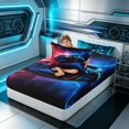 thumbnail image 4 of Erosebridal Sports Car Twin Fitted Sheet, Lightning Bedding, Lightning Car 2pcs 1 Fitted Sheet and 1 Pillowcase, 4 of 6