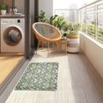 thumbnail image 4 of Yayeee Doormat for Inside 20"x32" Absorbent Low-Profile Washable Non-Slip Rubber Backed Entryway Rug, Beige Floral, 4 of 8