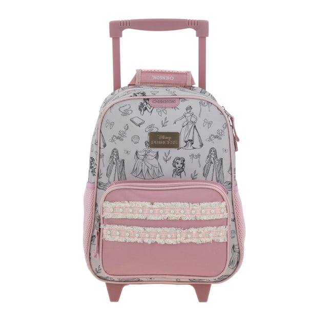 Mochila Chica Con Ruedas Preescolar Kinder Chenson Disney Princesas Carro De Fabrica Reforzado TONE PR70893-5
