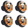thumbnail image 2 of 4 Pcs Panda Sunflower Knobs for Kitchen Cabinet Cupboard Dresser Bookcase Drawer Pulls Handles Round Home Decor, 2 of 8