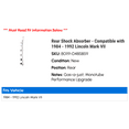 thumbnail image 2 of Rear Shock Absorber - Compatible with 1984 - 1992 Lincoln Mark VII 1985 1986 1987 1988 1989 1990 1991, 2 of 2