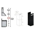 thumbnail image 3 of ZLINE 2-36" Chimney Extensions for 10 ft. to 12 ft. Ceilings (2PCEXT-BS655N), 3 of 7