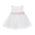 thumbnail image 2 of Ekidsbridal Ivory Lace Heart Cutout Formal Flower Girl Dress Beauty Pageant Graduation Ceremonial Gown for Toddlers BB1 M, 2 of 3