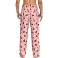 thumbnail image 7 of Salouo Flowers And Ladybugs Print Pajama Pants for Men, Lounge Pants Elastic Waistband Casual Men's sleepwear Loungewear Sleep Pajama Pant -X-Large, 7 of 7