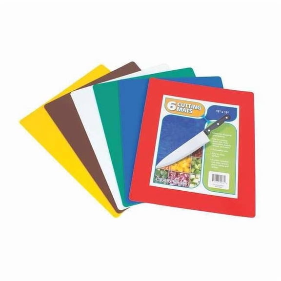 Crestware Six-Piece Cutting Board Set,15 in. L,PK6 FCBS