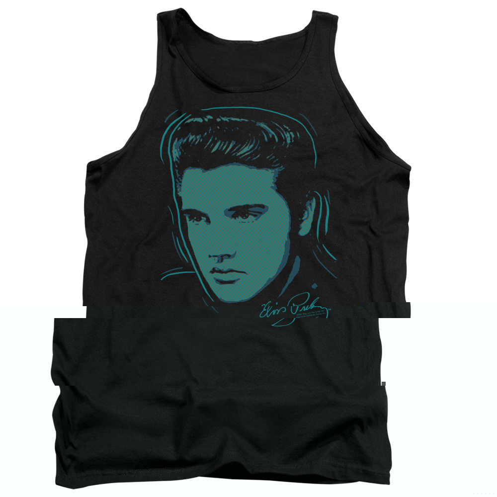 Elvis Presley Young Dots Tank Top Black