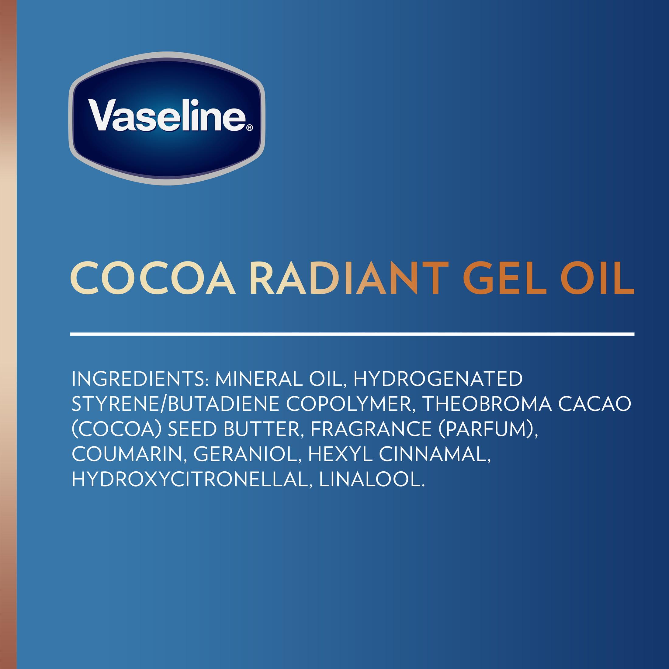 Vaseline Intensive Care Radiant Body Oil Gel with Cocoa Butter for Dry Skin, 6.8 fl oz - image 4 of 11