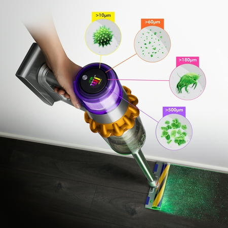 Dyson - V15 Detect Cordless Vacuum - Yellow/Nickel