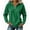 Green, variant on Women's Corduroy Sweatshirt, Quarter Zip Stand Collar Long Sleeve Pullover with Front Pocket, Loose Fit Solid Color