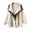 Beige, variant on Oversized Hooded Jackets for Women, Color Barrier Lapel Long Sleeve Coat, Casual Fall Outerwear for Daily Wear, Sizes S-XXL