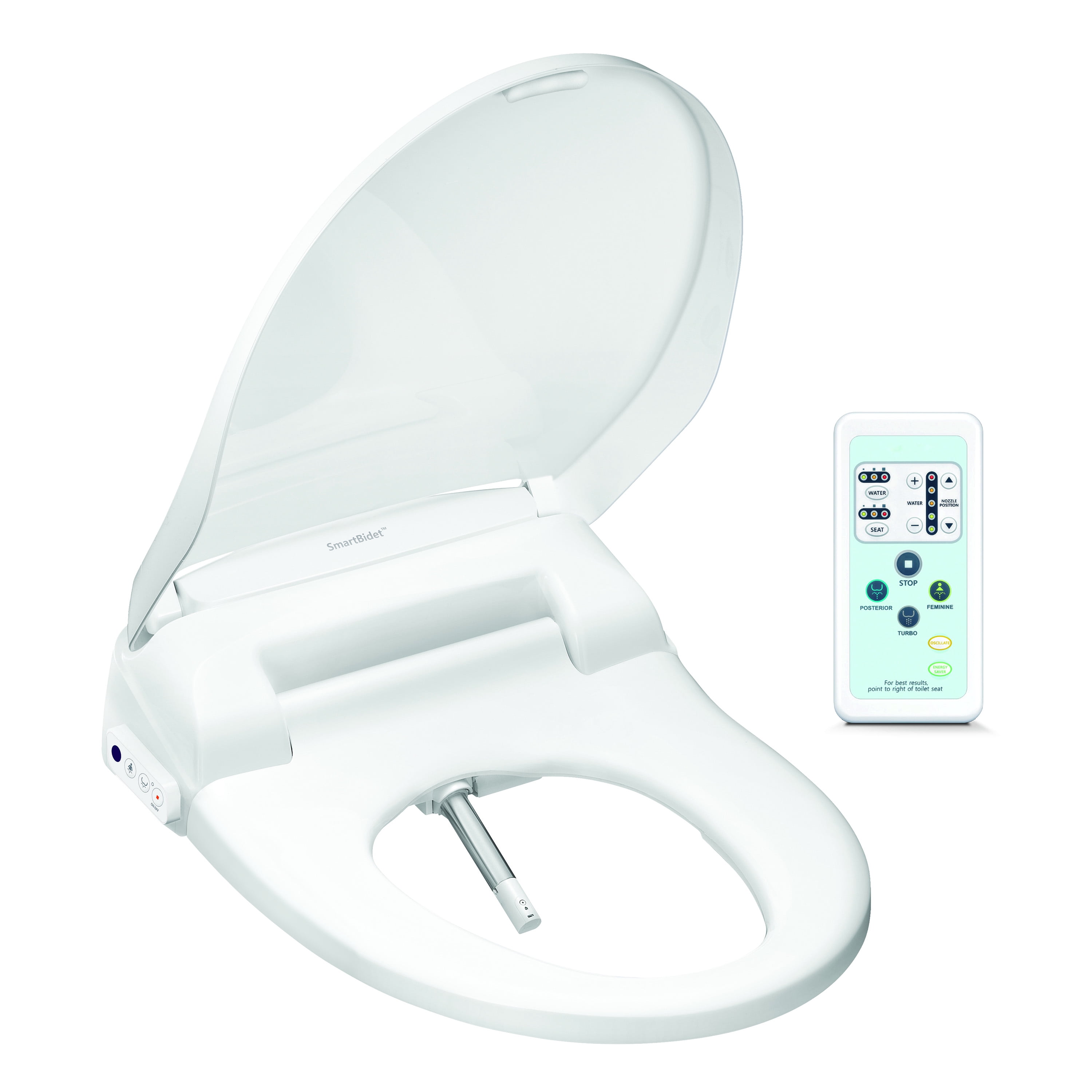 SmartBidet SB100R Electric Bidet Toilet Seat for Elongated Toilets