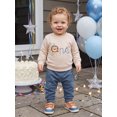 thumbnail image 6 of RUINIXCW Baby Boy 1st Birthday Outfits Letter Embroidery Crew Neck Sweatshirt Pants, 6 of 7