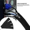 thumbnail image 4 of 4 Pack Cable Tidy Tube for TV Computer Home Entertainment,Cable Management Zipper Sleeve Cable Organisers Sleeve, 4 of 7