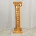 thumbnail image 5 of Efavormart 4 Pack | Gold Crafted Venetian Inspired Pedestal Stand | Plant Pillar - 40" Tall PVC, 5 of 10