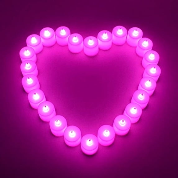 LINLIN24 Pack Battery Tea Lights Electic Candle Lights Flameless LED Decoration Candles for Holidays Party Wedding Seasonal & Festival Celebration