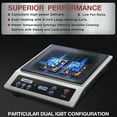 thumbnail image 6 of ChangBERT Induction Cooktop, Commercial Grade Portable Cooker, Large 8” Heating Coil, Premium Stainless Steel Countertop Burner with NSF Certified, 10 Hours Timer Powerful 1800W Professional Hot Plat, 6 of 8