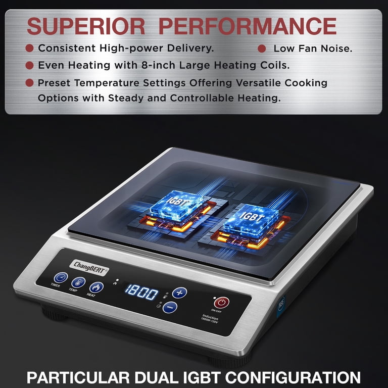 ChangBERT Induction Cooktop Portable Burner, 1800W photo 5