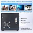 thumbnail image 2 of KKmoon Black 12V 4500 PSI 1-Stage Air Compressor 0.5 L, 2 of 5