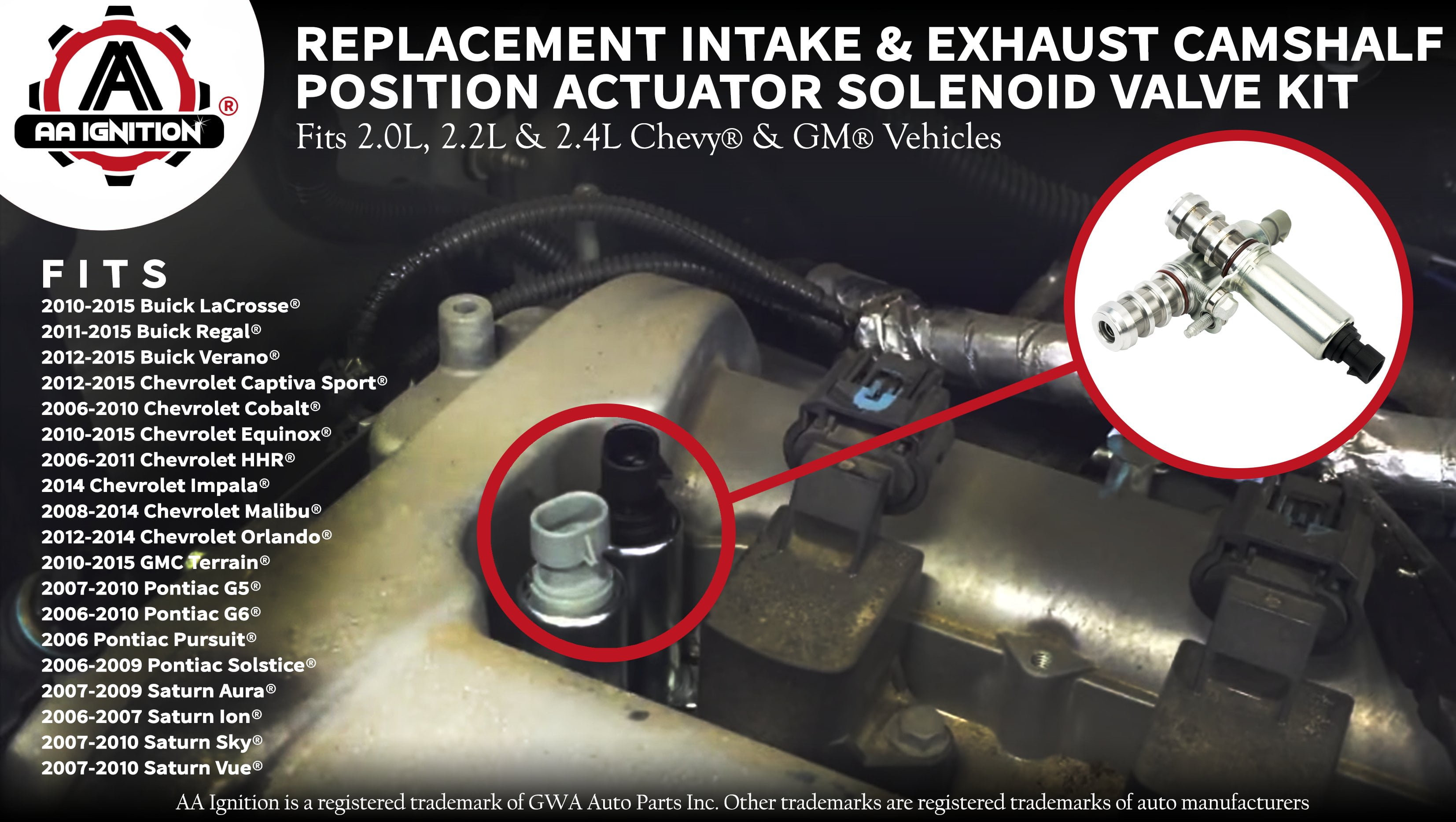 2015 chevy equinox solenoid replace vvt