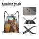 thumbnail image 4 of Fotbe Relaxing Cat With Orange Juice Bolsa Mochila con Cordón Estampada, Bolsa de Gimnasio Deportiva, Bolsa Cinch, Bolsa con Cordón para Hombres y Mujeres-Medium, 4 of 6