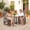 Brown and Beige, variant on Outsunny Gliding Lounger Chair Set of 2, Outdoor Swinging Chairs with Smooth Rocking Arms and Lightweight Construction for Patio Backyard, Khaki