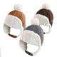 thumbnail image 5 of Gorro de invierno kakaforsa para bebé niño, cálido, de forro polar, de 6 a 2 años, color café, 5 of 6
