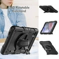 thumbnail image 5 of Samsung Galaxy Tab A7 Lite Case 8.7" with Screen Protector 360 Rotating Hand Strap Stand, Dteck Drop-Proof Rugged Case for Galaxy Tab A7 Lite 2021 SM-T220/T225/T227,Black, 5 of 7