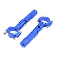 thumbnail image 3 of 1 par de clavijas de la motocicleta Pedales de reposo de pie resistente contra el pie Azul, 3 of 8