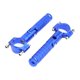 thumbnail image 3 of 1 par de estriberas plegables para motocicleta, reemplazan el accesorio profesional de aluminio Azul, 3 of 8