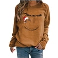 thumbnail image 2 of Pntutb invierno mujer Casual manga larga tops señoras Navidad estampado sudadera blusa Pntutb Pntutb-564, 2 of 8