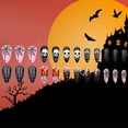 thumbnail image 3 of Presiona Uñas AROVFAM Spider Web Skeleton Skull para Halloween, 3 of 8