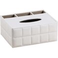 thumbnail image 5 of 1 x PU Leather Multi-Function Rectangular Tissue Box Cover and Remote Control Cart, Suitable for Storing Pen and Stationery, Desktop Organizer Storage, 5 of 5