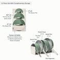 thumbnail image 2 of Caraway Ceramic Non-Stick Pots & Pans Cookware Set, 12- Piece, Sage, 2 of 9