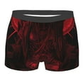 thumbnail image 3 of Haiem Red Gothic Skeleton Throne Men's Boxer Briefs, Every Day Comfort Stretch Cotton Moisture-Wicking Underwear-Small, 3 of 8