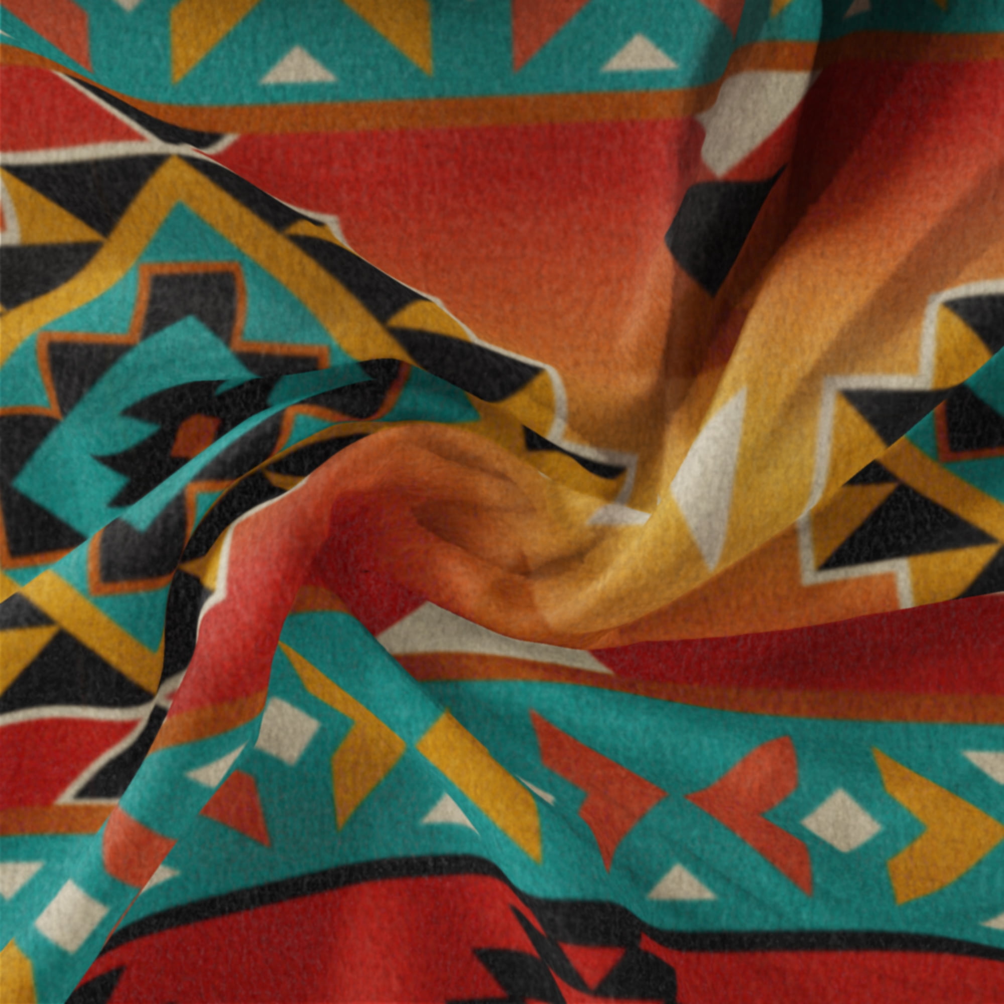 Mainstays 1.5 Yards 100% Polyester Brushed Fleece Chayton Sun, Multi-color, 60" Wide for Crafts