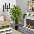 thumbnail image 4 of Nearly Natural 6Ft. Bamboo Silk Tree With Planter, 4 of 4