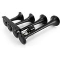 thumbnail image 6 of FARBIN 4 Trumpet Air Horn 12/24V Train Horn 178DB Truck Air Horn Super Loud Air horn with Electric Solenoid Universal for Train Truck SUV Boat Metal Black(black Parallel 4-tube 12/24V), 6 of 6