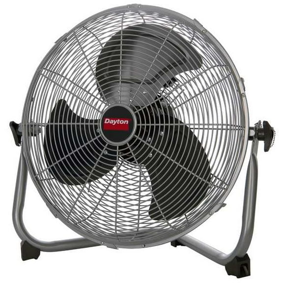Dayton 3-Speed 1600/1400/1300 RPM 61LD82 Aluminum Steel Floor Fan
