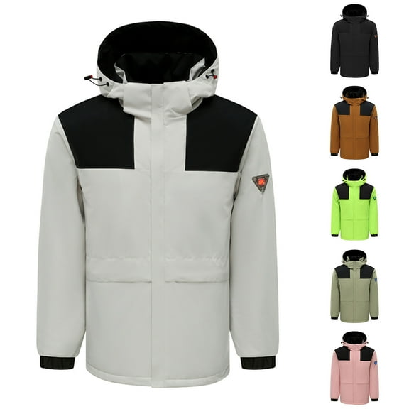 Winter Warm Windproof Jackets for Womens Heated Jacket Hooded Windbreaker Outdoors Sport Raincoats