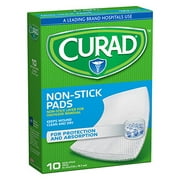 5 Pack Curad Telfa Non Stick Pads 3 Inch x 4 Inches 10 Count Each