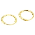 thumbnail image 4 of Gold Cartilage Tiny Hoop Earrings Set Sterling Silver Hinged Huggie Hoops for Women Men 5 Pairs, 4 of 5