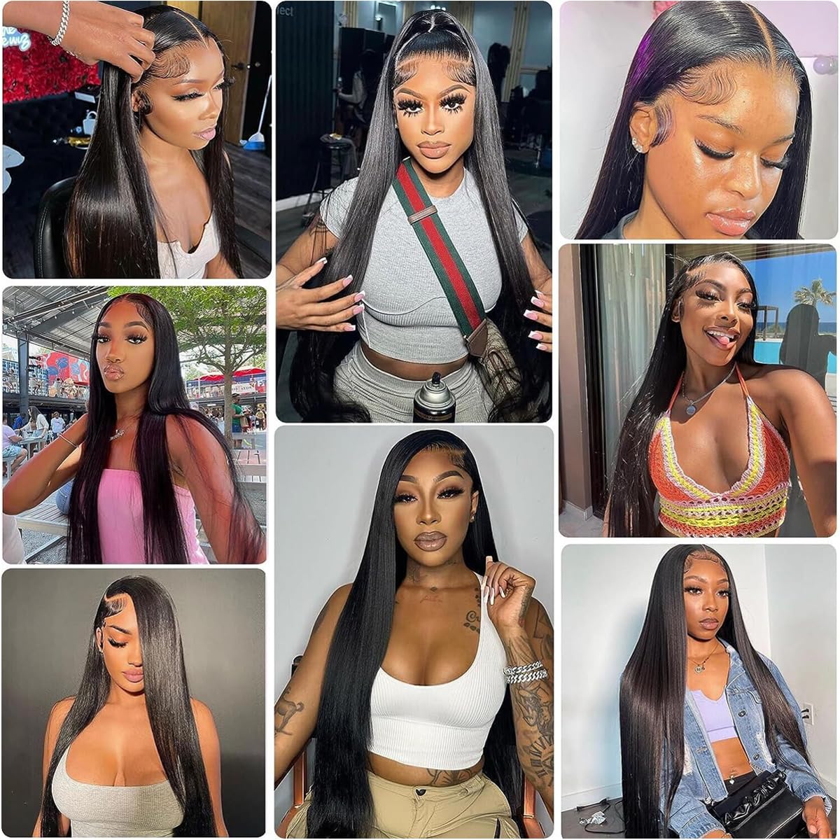 Straight Human Hair Pre Plucked, 180 Density 13x4 HD Transparent Lace Front Wigs, Glueless Wig with Baby Hair, Brazilian Natural Color 20&nbsp;Inch