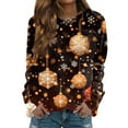thumbnail image 2 of Festive Christmas Sweater for Men and Women Unisex Holiday Pullover with Red and White Christmas Tree and Snowflake Design, 2 of 5